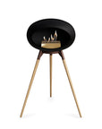 Le Feu Ground High Dome Black Fireplaces Nüline Distribution mocca soaptreated oak rose gold burner