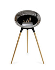 Le Feu Ground High Dome Chromed Silver Fireplaces Nüline Distribution black rose gold steel burner