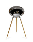 Le Feu Ground High Dome Chromed Silver Fireplaces Nüline Distribution polished steel rose gold steel burner