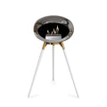 Le Feu Ground High Dome <br>Chromed Silver Fireplaces Nüline Distribution rose gold white oak steel burner