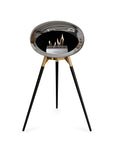 Le Feu Ground High Dome Chromed Silver Fireplaces Nüline Distribution rose gold black oak steel burner
