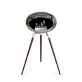 Le Feu Ground High Dome <br>Chromed Silver Fireplaces Nüline Distribution white smoked oak steel burner