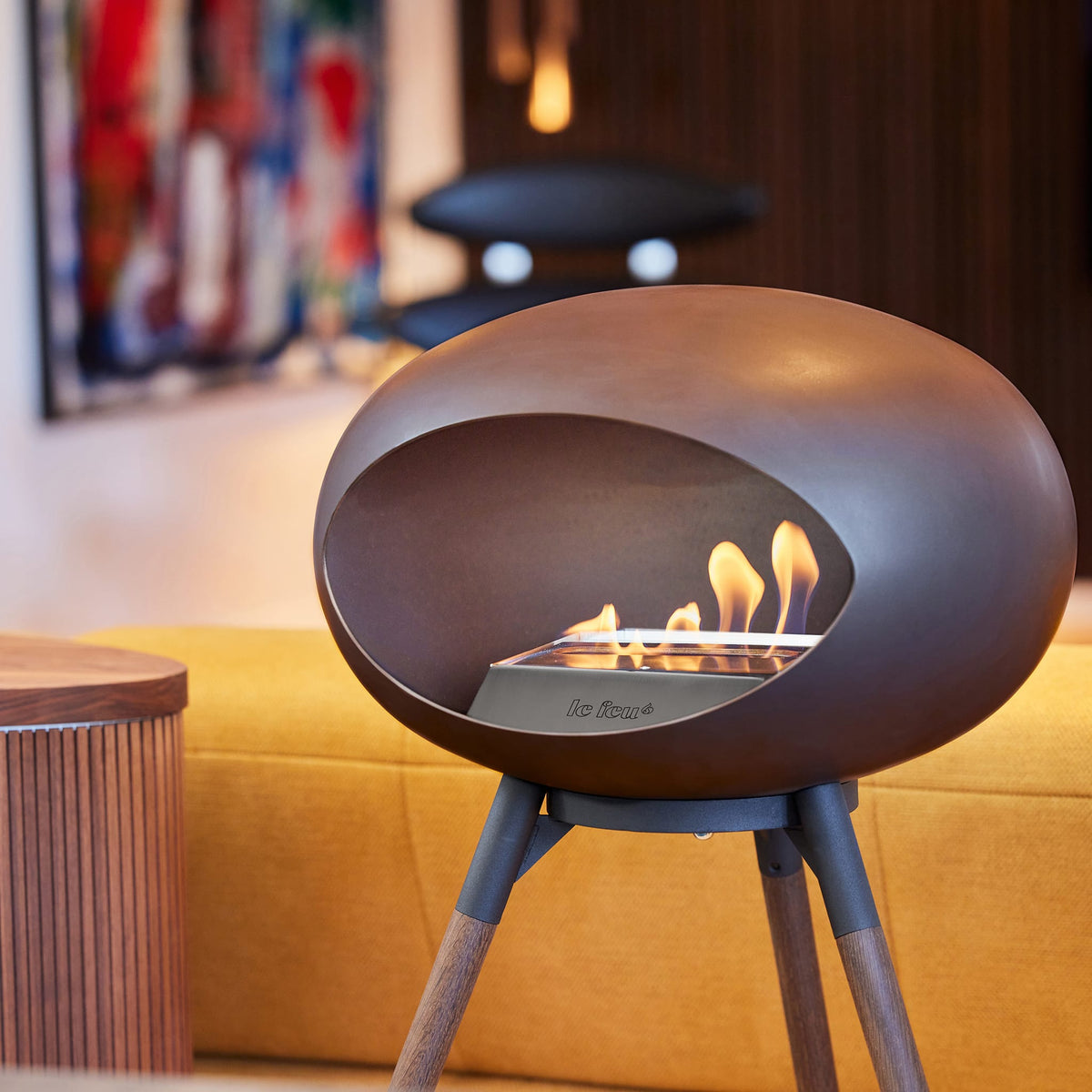 Le Feu Ground High Dome Mocca Fireplaces Nüline Distribution