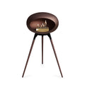 Le Feu Ground High Dome <br>Mocca Fireplaces Nüline Distribution black smoked oak rose gold burner