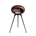 Le Feu Ground High Dome <br>Mocca Fireplaces Nüline Distribution black smoked oak steel burner