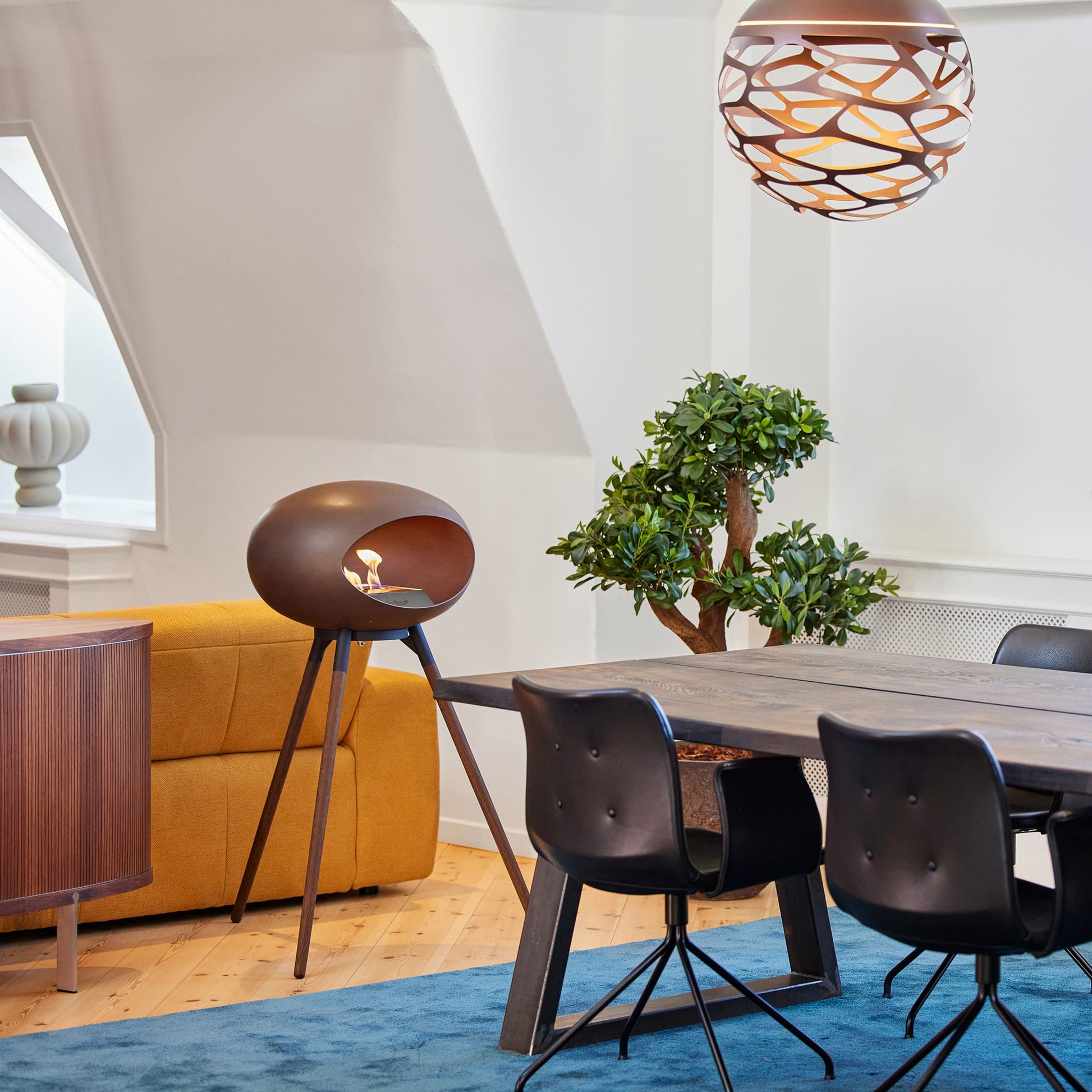 Le Feu Ground High Dome <br>Mocca Fireplaces Nüline Distribution