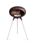 Le Feu Ground High Dome Mocca Fireplaces Nüline Distribution mocca white oak steel burner