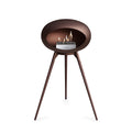 Le Feu Ground High Dome <br>Mocca Fireplaces Nüline Distribution mocca smoked oak steel burner