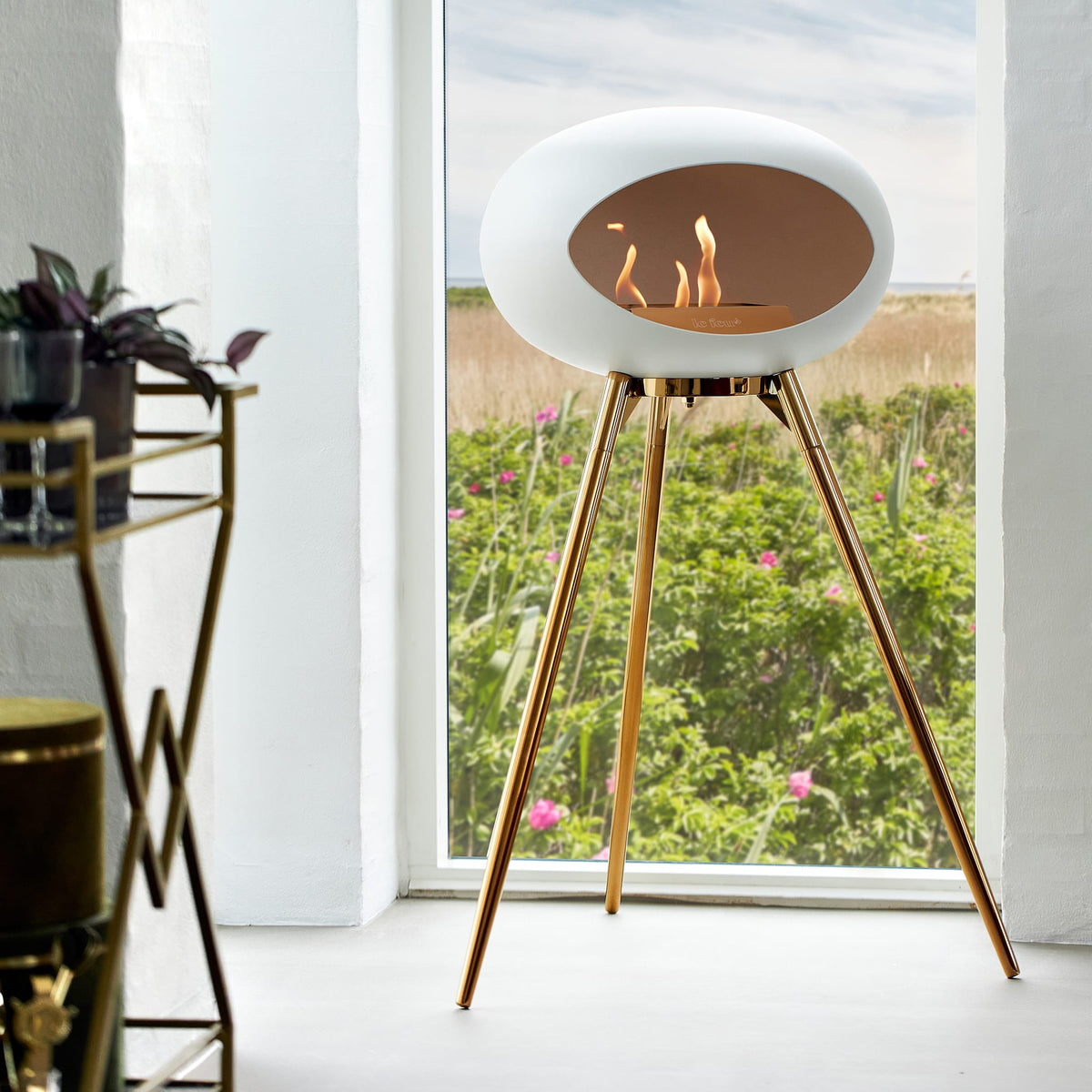 Le Feu Ground High Dome White Fireplaces Nüline Distribution