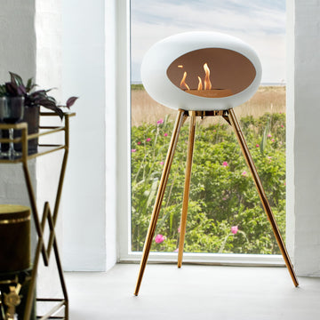 Le Feu Ground High Dome <br>White Fireplaces Nüline Distribution