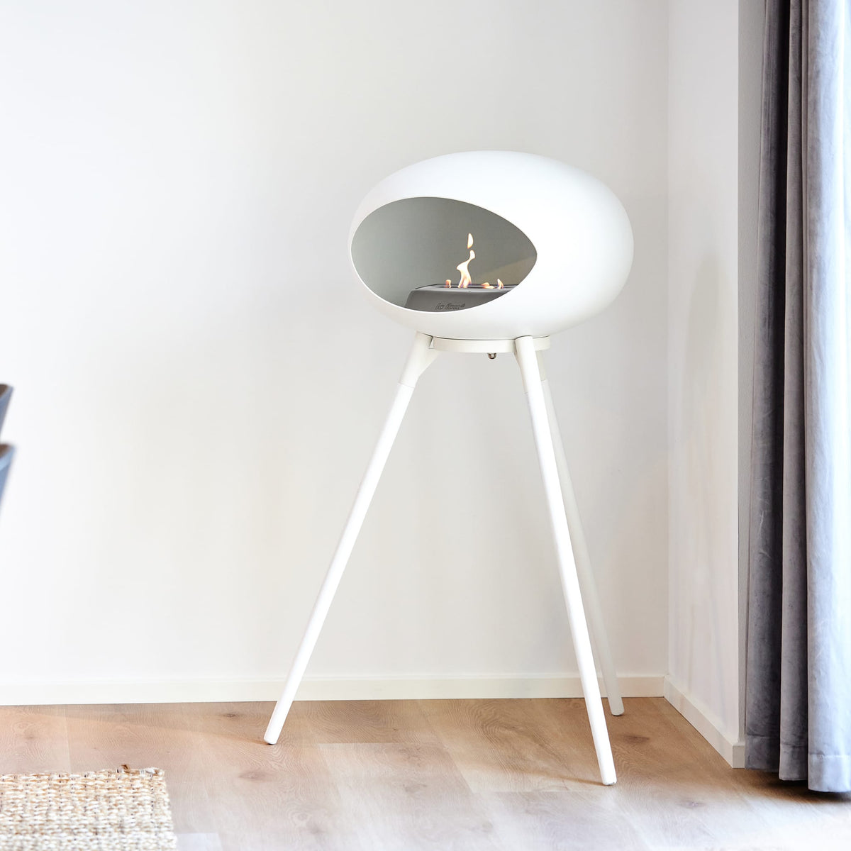 Le Feu Ground High Dome White Fireplaces Nüline Distribution