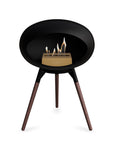 Le Feu Ground Low Dome Black Fireplaces Nüline Distribution black smoked oak rose gold burner