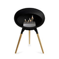 Le Feu Ground Low Dome <br>Black Fireplaces Nüline Distribution black rose gold steel burner