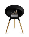 Le Feu Ground Low Dome Black Fireplaces Nüline Distribution black rose gold steel burner