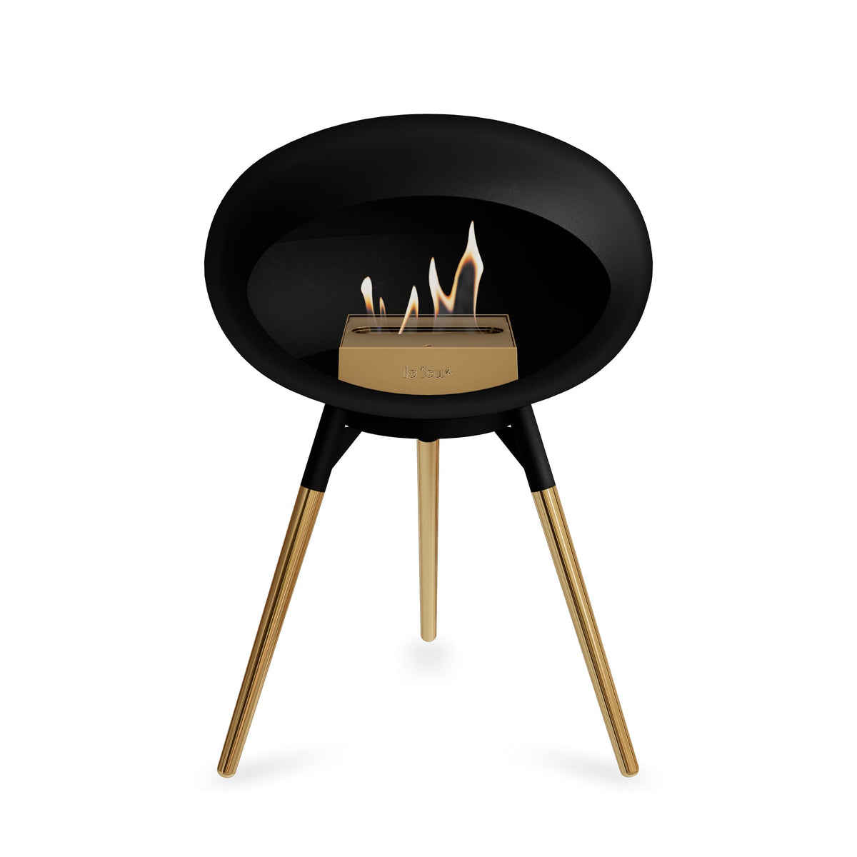 Le Feu Ground Low Dome Black Fireplaces Nüline Distribution black rose gold rose gold burner