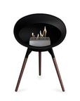 Le Feu Ground Low Dome Black Fireplaces Nüline Distribution black smoked oak steel burner