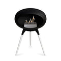 Le Feu Ground Low Dome <br>Black Fireplaces Nüline Distribution black white oak steel burner