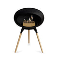 Le Feu Ground Low Dome <br>Black Fireplaces Nüline Distribution black soaptreated oak rose gold burner