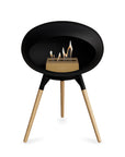 Le Feu Ground Low Dome Black Fireplaces Nüline Distribution black soaptreated oak rose gold burner