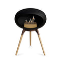Le Feu Ground Low Dome <br>Black Fireplaces Nüline Distribution mocca soaptreated oak rose gold burner