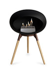 Le Feu Ground Low Dome Black Fireplaces Nüline Distribution mocca soaptreated oak steel burner