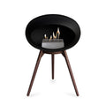 Le Feu Ground Low Dome <br>Black Fireplaces Nüline Distribution mocca smoked oak steel burner
