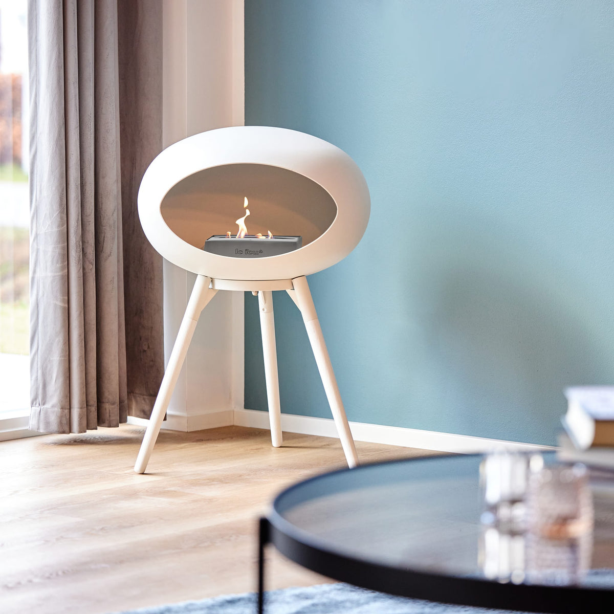 Le Feu Ground Low Dome White Fireplaces Nüline Distribution