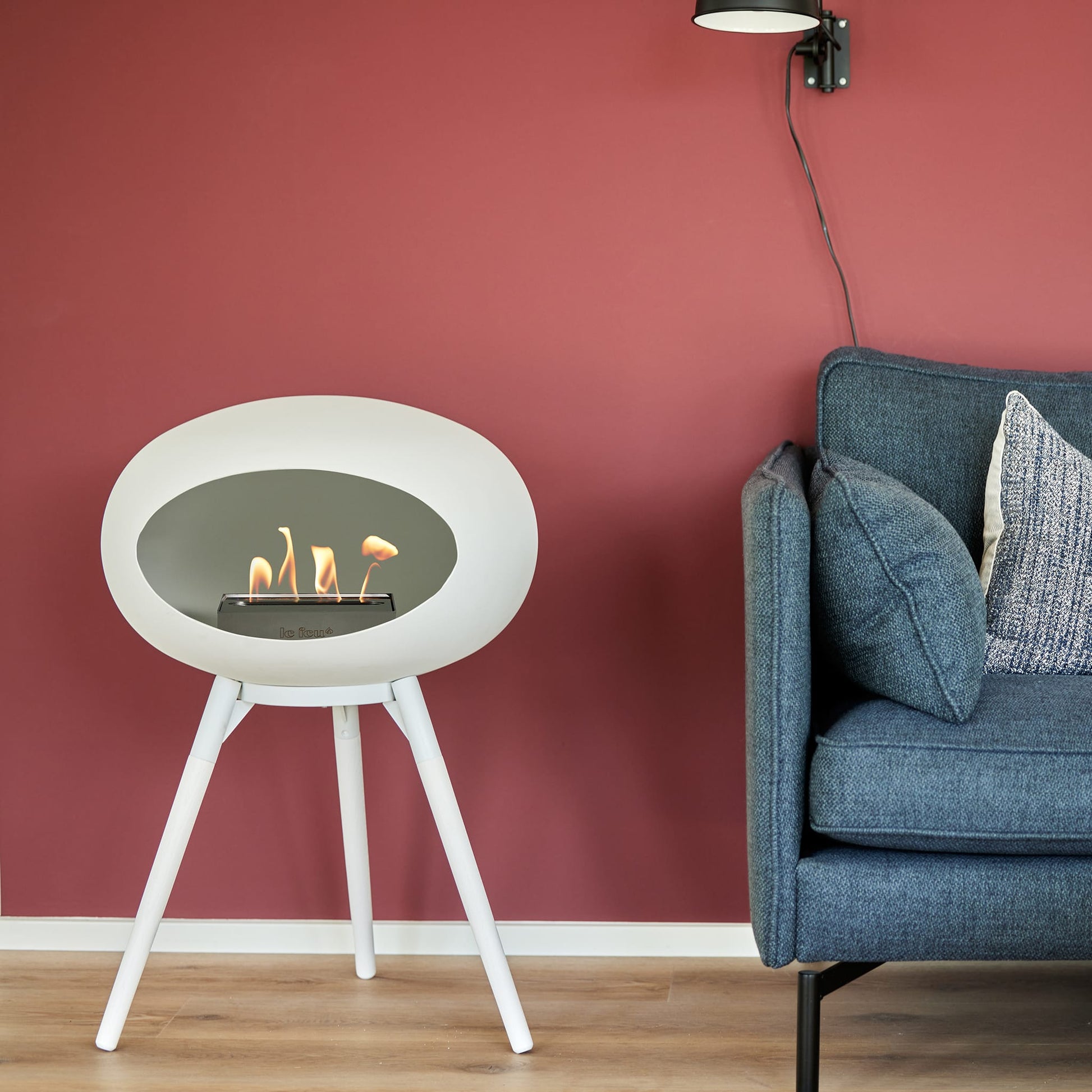 Le Feu Ground Low Dome <br>White Fireplaces Nüline Distribution