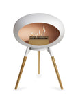 Le Feu Ground Low Dome White Fireplaces Nüline Distribution white rose gold rose gold burner