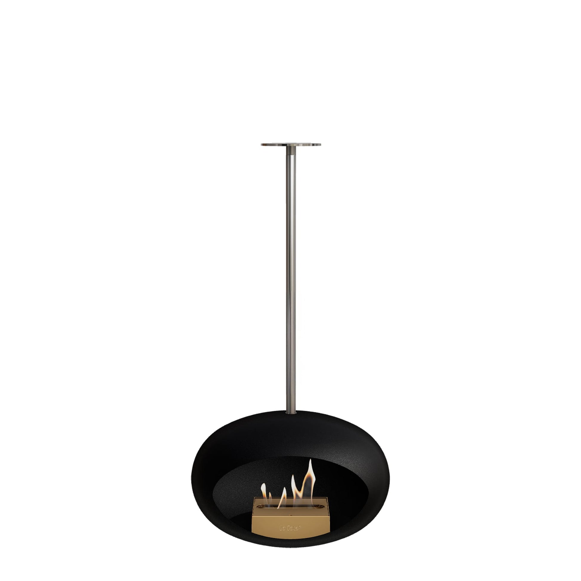 Le Feu Sky Dome <br>Black Fireplaces Nüline Distribution 100 cm polished steel rose gold burner