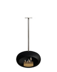 Le Feu Sky Dome Black Fireplaces Nüline Distribution 100 cm polished steel rose gold burner