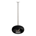 Le Feu Sky Dome <br>Black Fireplaces Nüline Distribution 140 cm polished steel steel burner