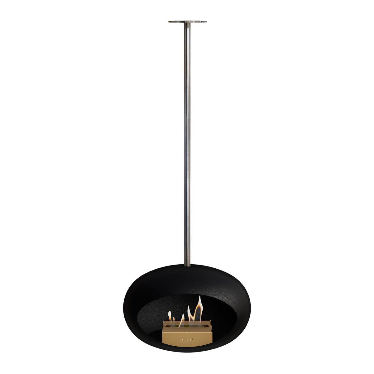 Le Feu Sky Dome Black Fireplaces Nüline Distribution 140 cm polished steel rose gold burner