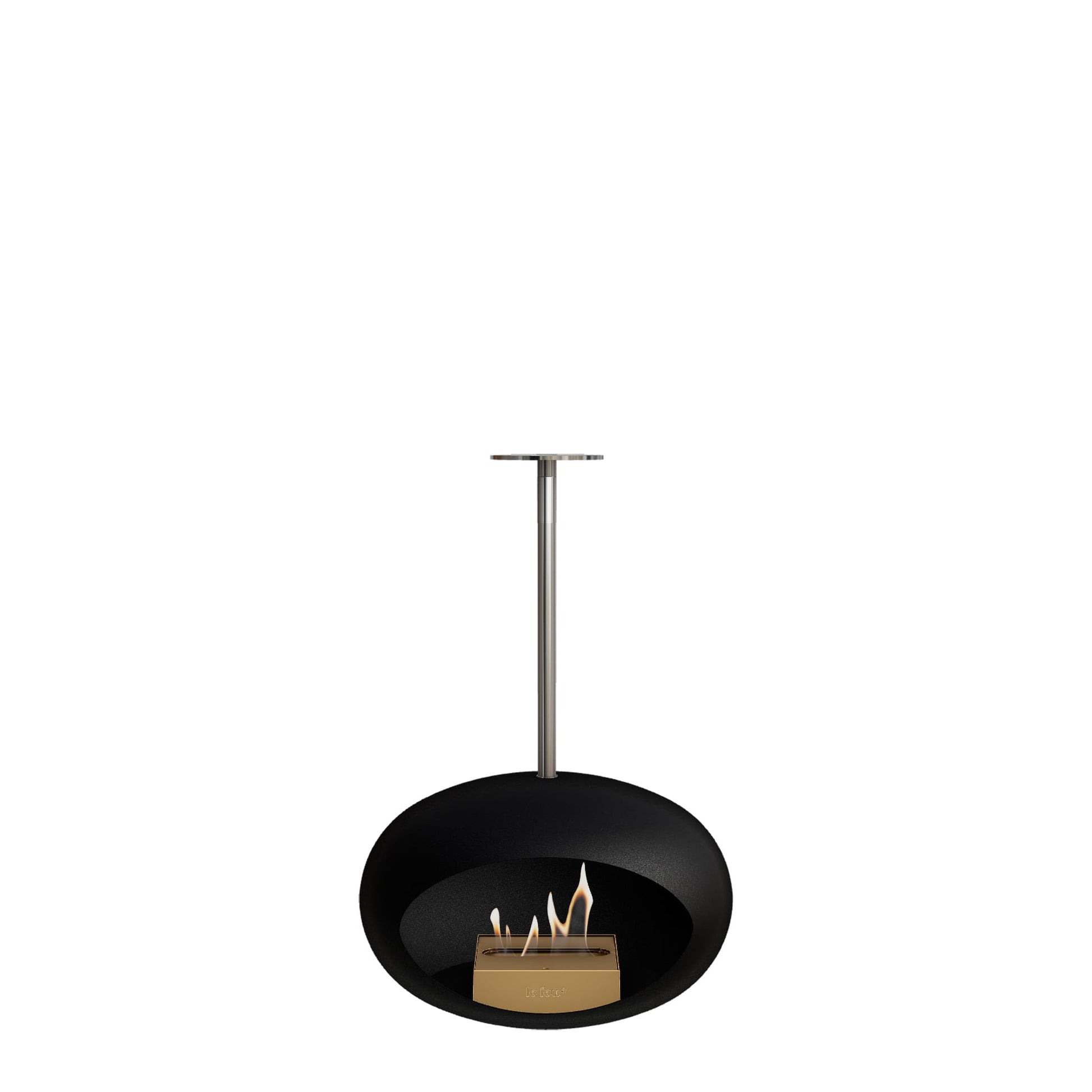 Le Feu Sky Dome <br>Black Fireplaces Nüline Distribution 50 cm polished steel rose gold burner