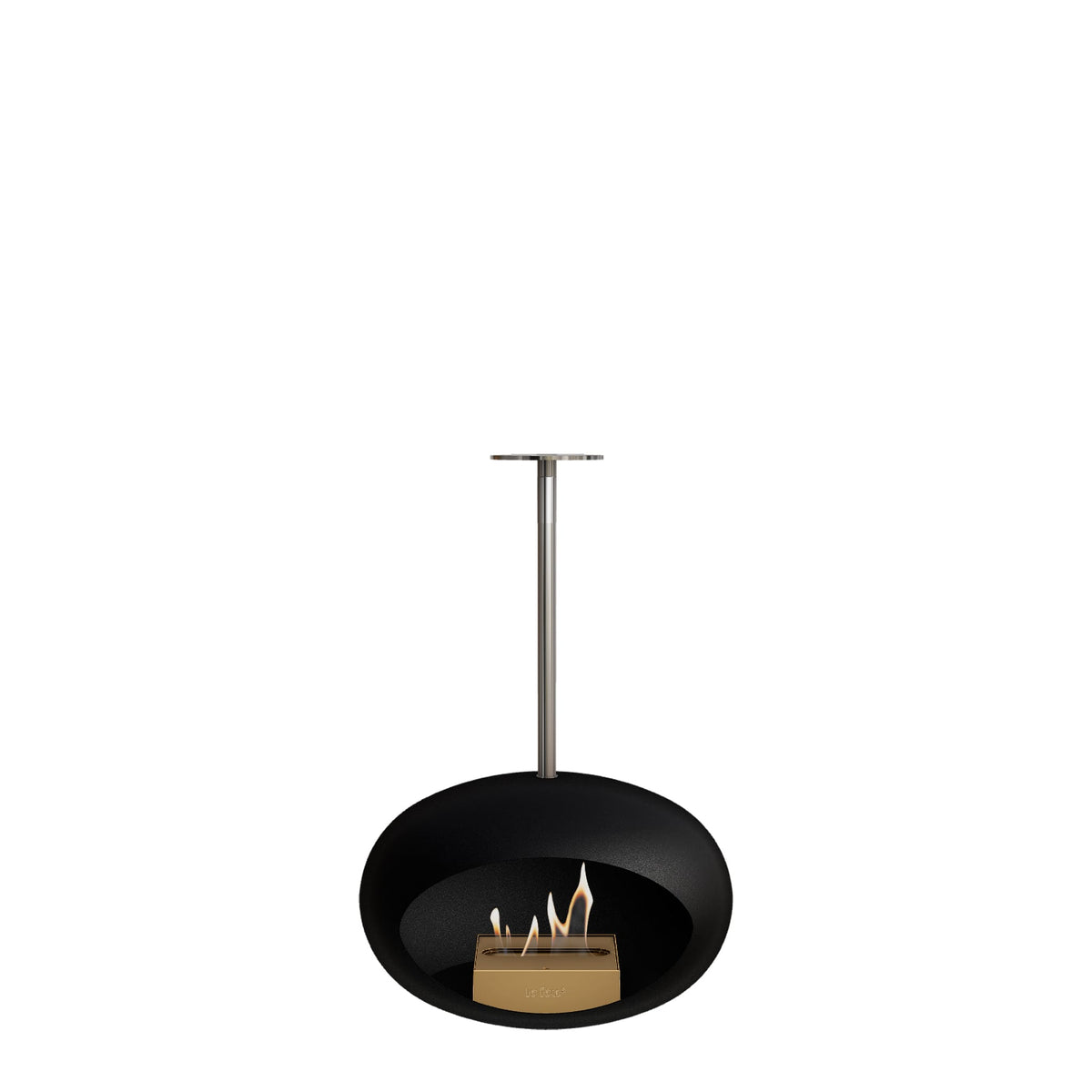 Le Feu Sky Dome Black Fireplaces Nüline Distribution 50 cm polished steel rose gold burner