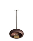 Le Feu Sky Dome Mocca Fireplaces Nüline Distribution 100 cm polished steel rose gold burner