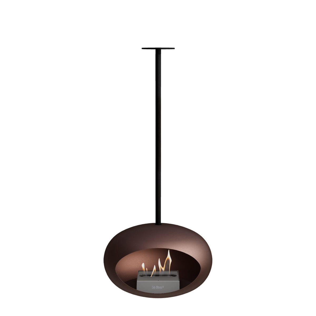 Le Feu Sky Dome Mocca Fireplaces Nüline Distribution 120 cm black steel burner