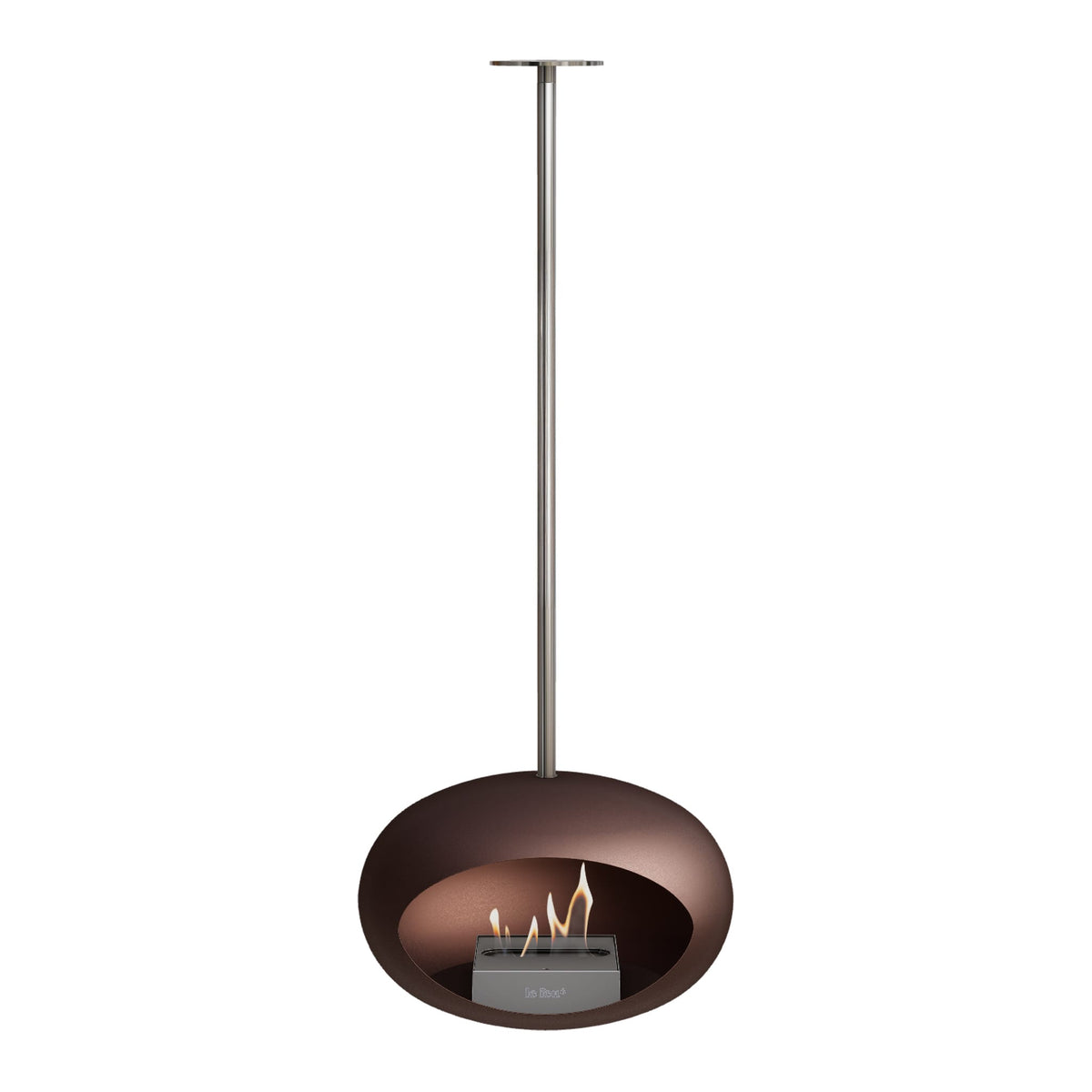 Le Feu Sky Dome Mocca Fireplaces Nüline Distribution 140 cm polished steel steel burner