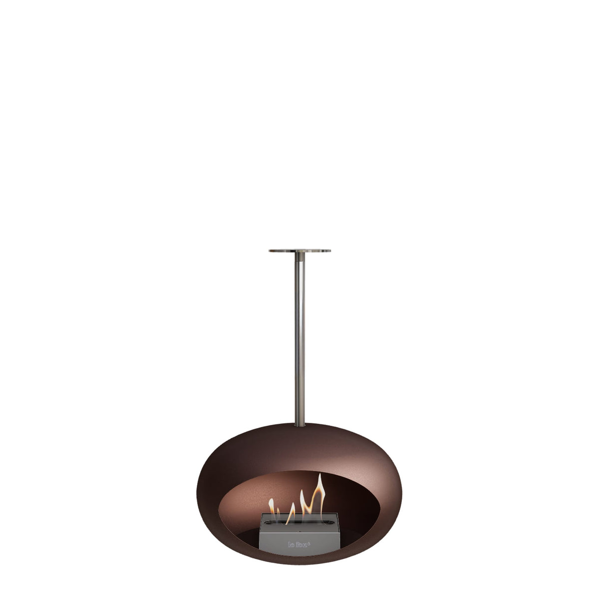 Le Feu Sky Dome Mocca Fireplaces Nüline Distribution 50 cm polished steel steel burner
