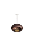 Le Feu Sky Dome <br>Mocca Fireplaces Nüline Distribution 50 cm polished steel rose gold burner