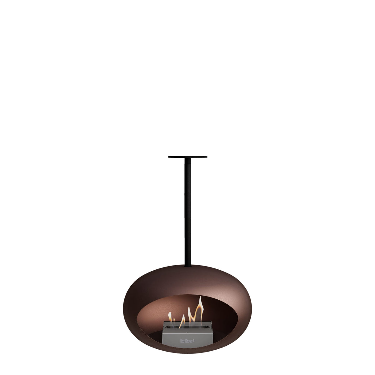 Le Feu Sky Dome Mocca Fireplaces Nüline Distribution 50 cm black steel burner