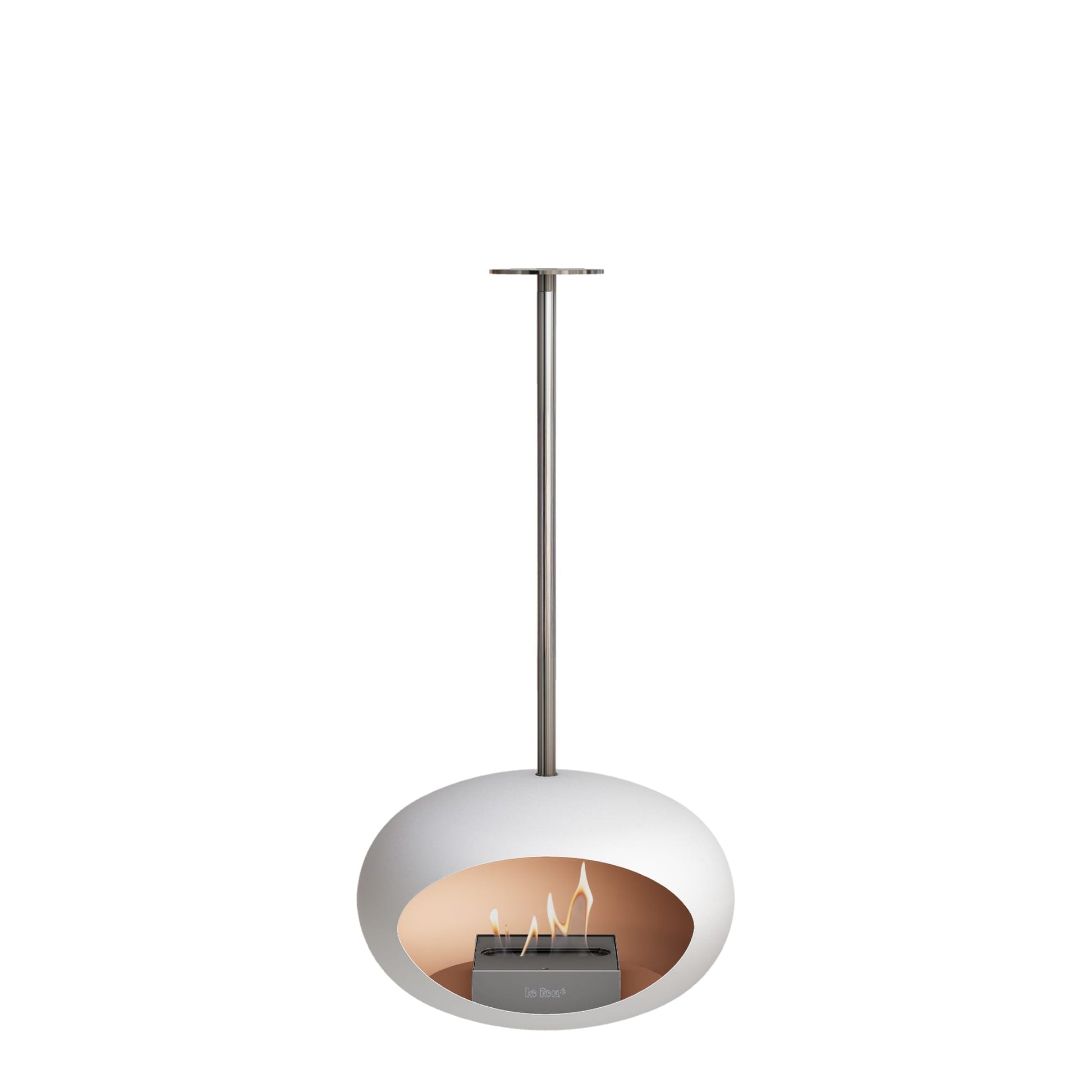 Le Feu Sky Dome <br>White Fireplaces Nüline Distribution 100 cm polished steel steel burner