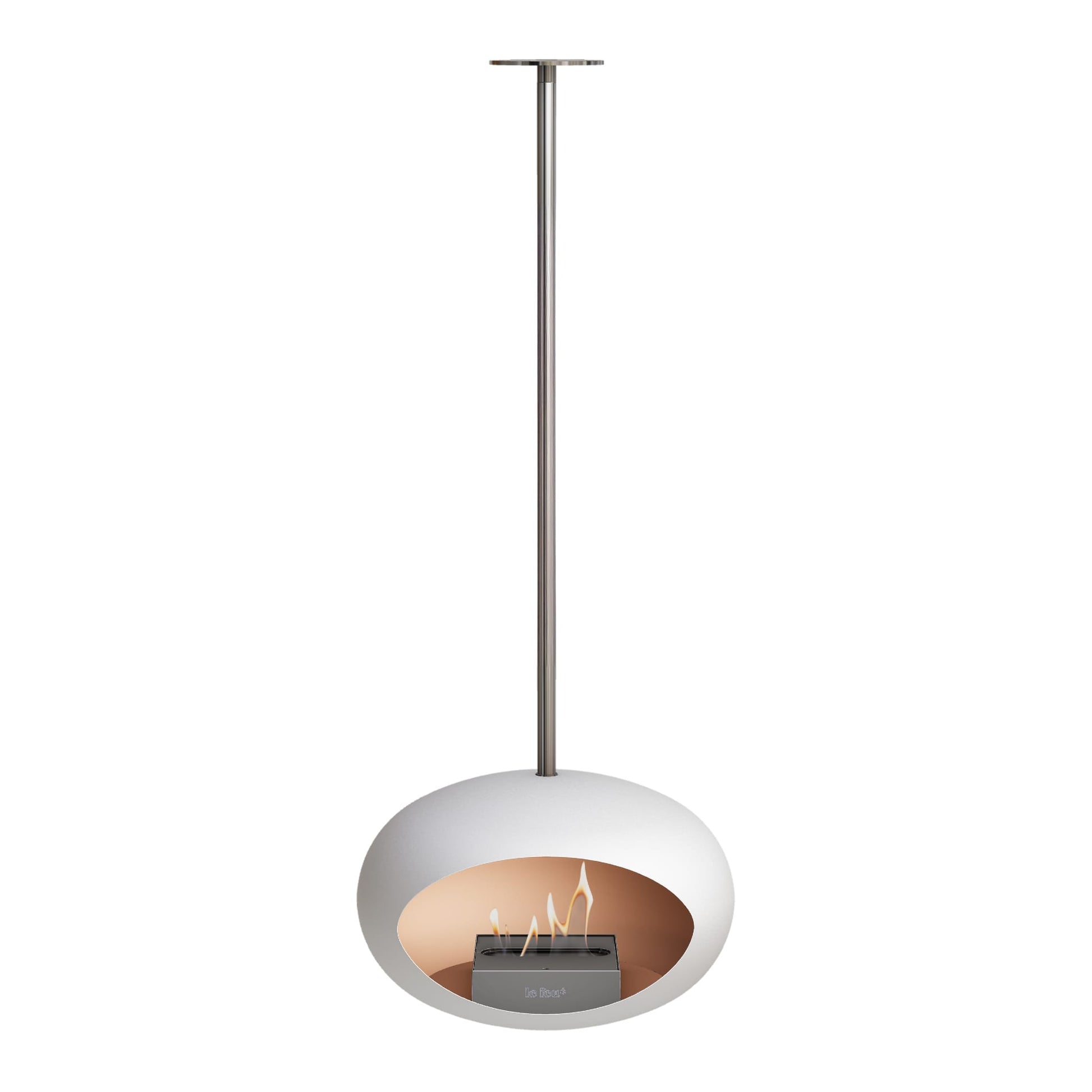 Le Feu Sky Dome <br>White Fireplaces Nüline Distribution 140 cm polished steel steel burner