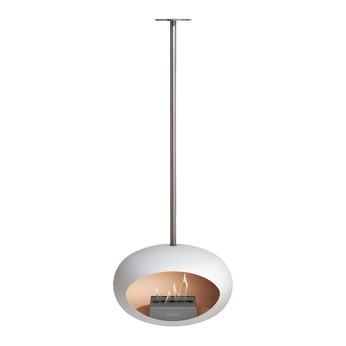 Le Feu Sky Dome White Fireplaces Nüline Distribution 140 cm polished steel steel burner