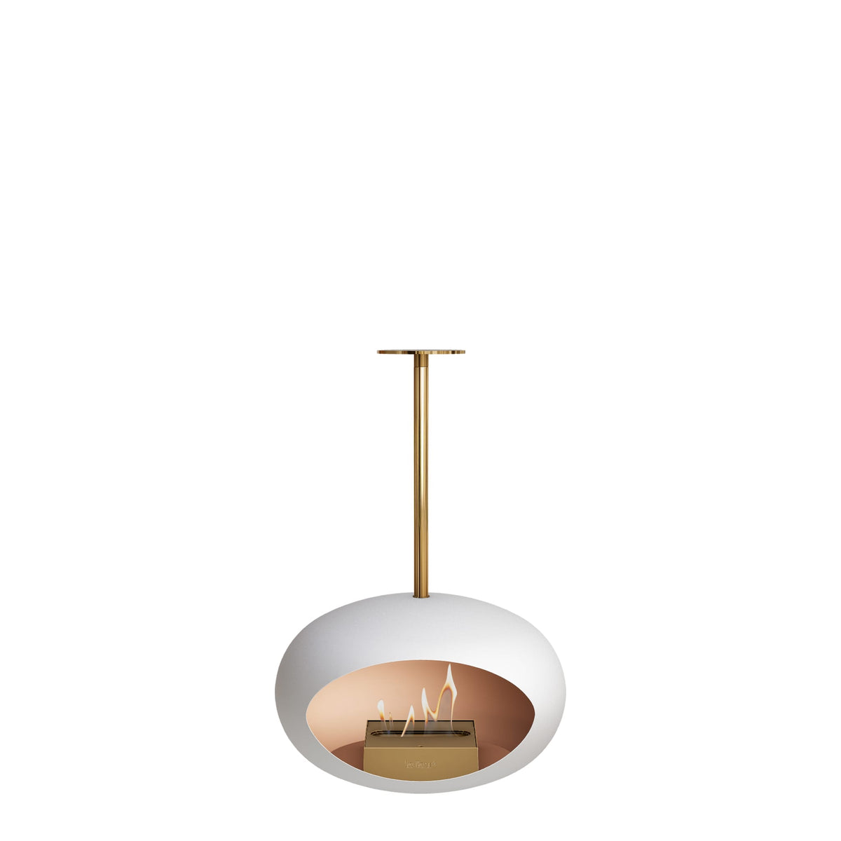 Le Feu Sky Dome White Fireplaces Nüline Distribution 50 cm rose gold rose gold burner