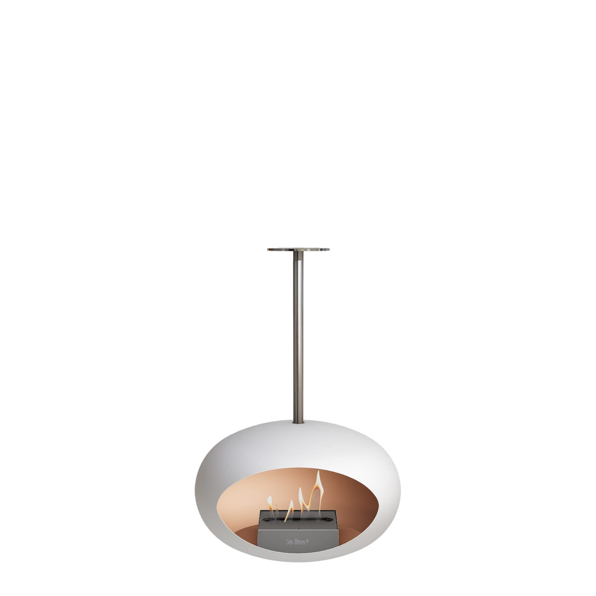 Le Feu Sky Dome White Fireplaces Nüline Distribution 50 cm polished steel steel burner