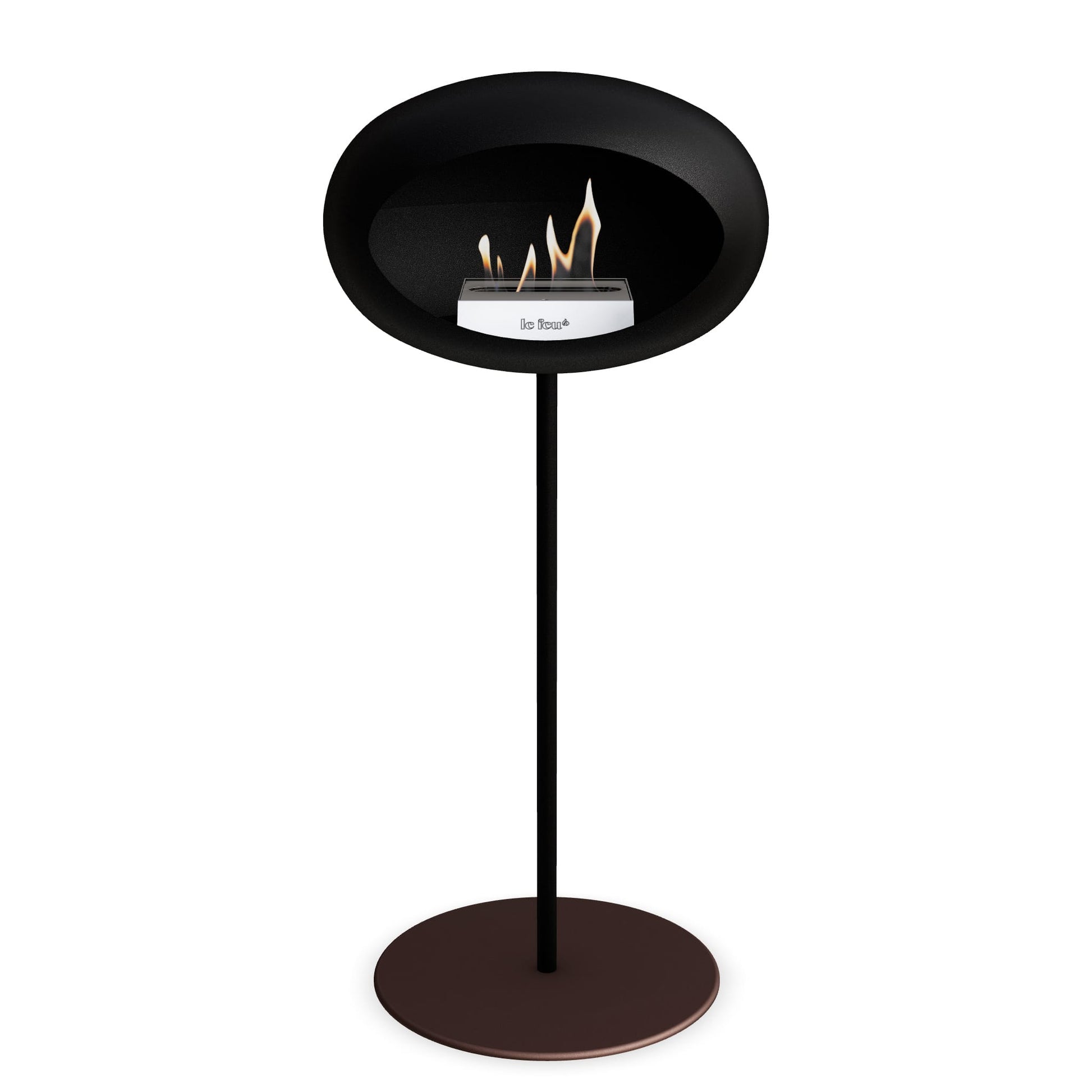 Le Feu Steel High Dome <br>Black Fireplaces Nüline Distribution ø2.5 cm black mocca steel burner