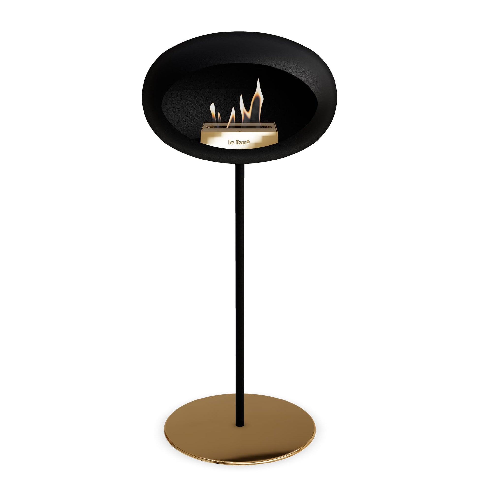 Le Feu Steel High Dome <br>Black Fireplaces Nüline Distribution ø2.5 cm black rose gold rose gold burner