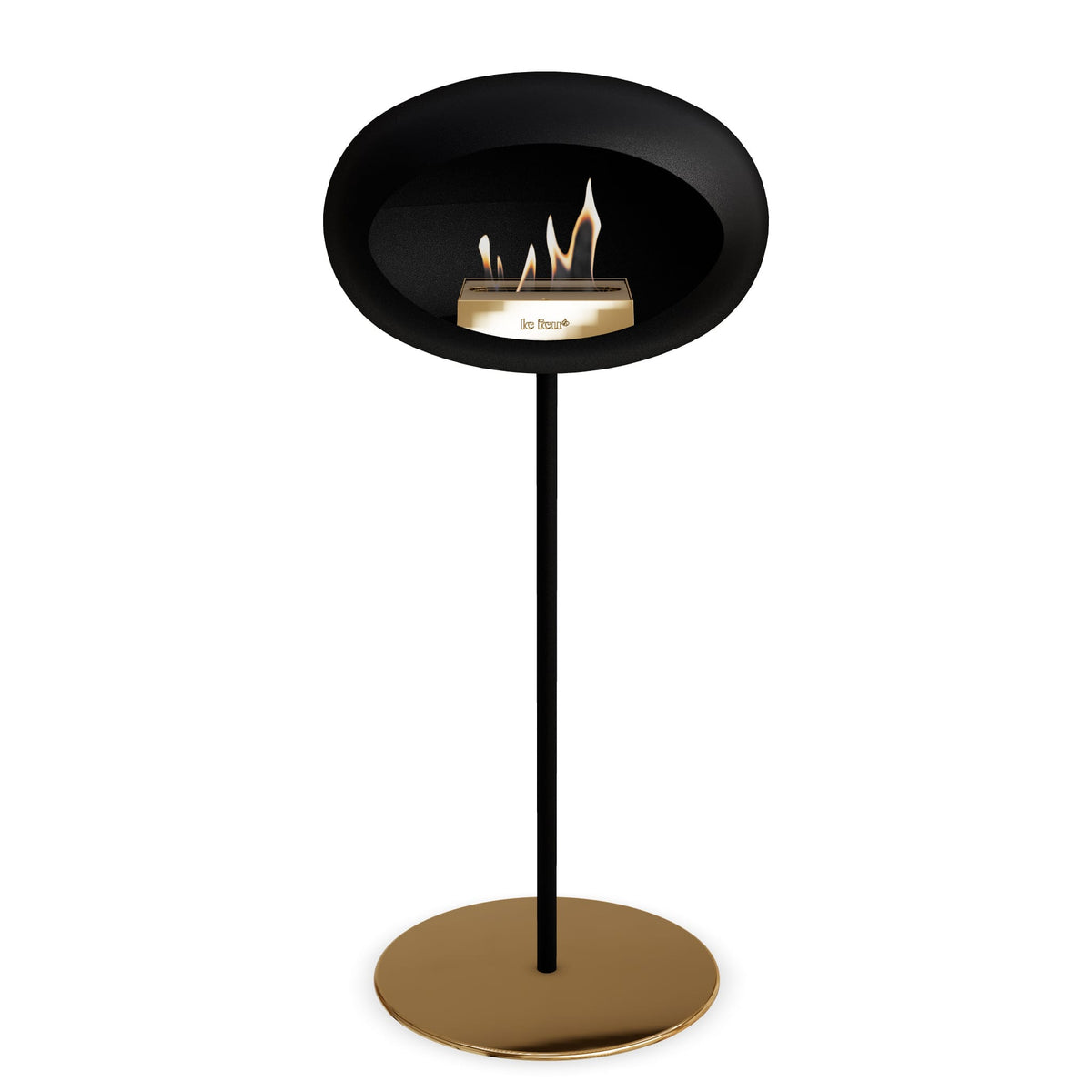 Le Feu Steel High Dome Black Fireplaces Nüline Distribution ø2.5 cm black rose gold rose gold burner