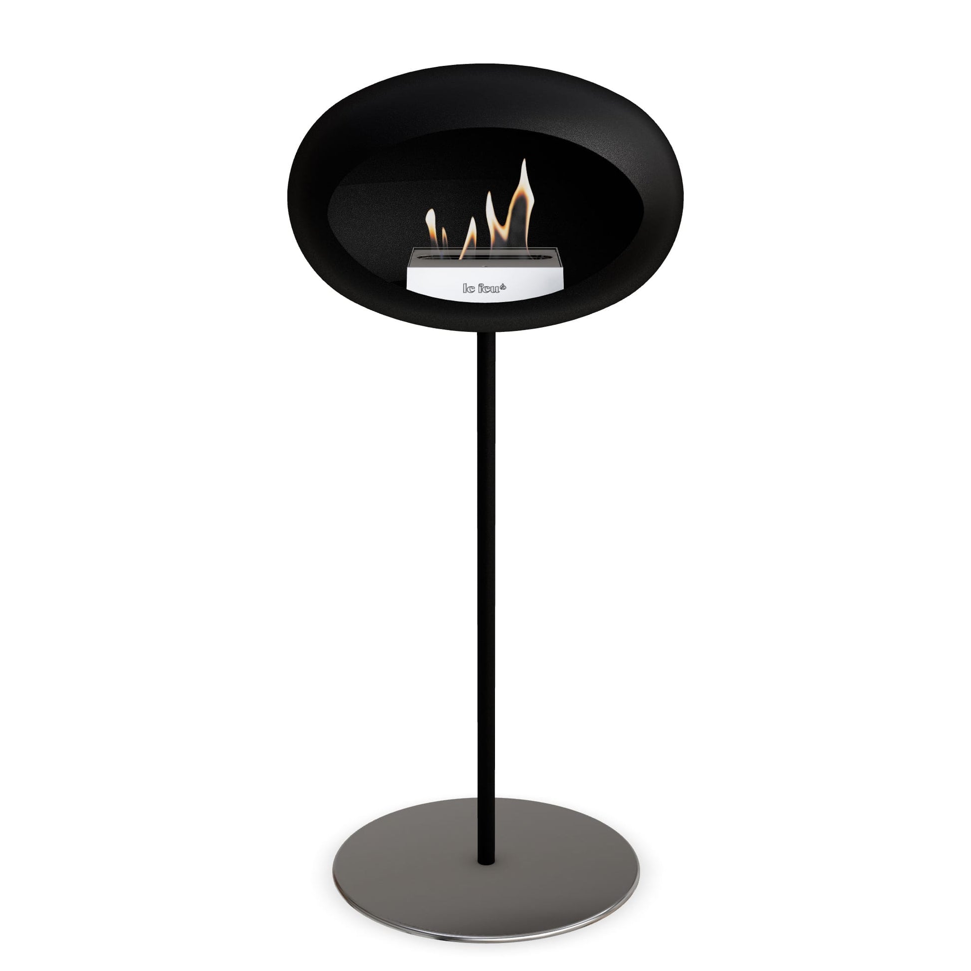 Le Feu Steel High Dome <br>Black Fireplaces Nüline Distribution ø2.5 cm black polished steel steel burner